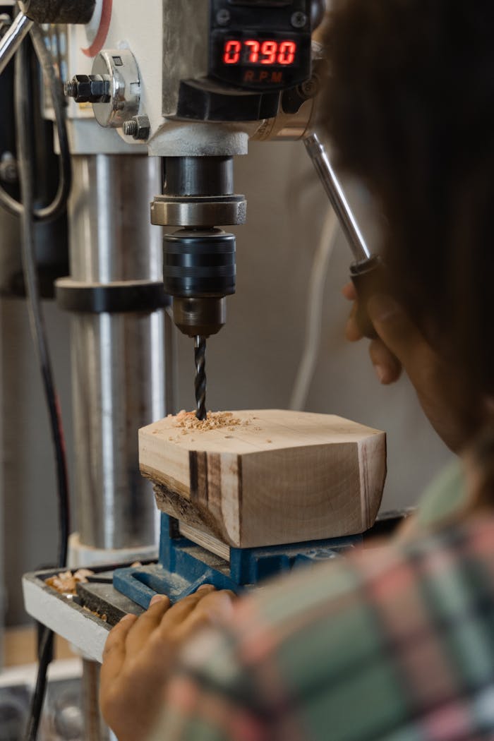 A Person Doing Carpentry