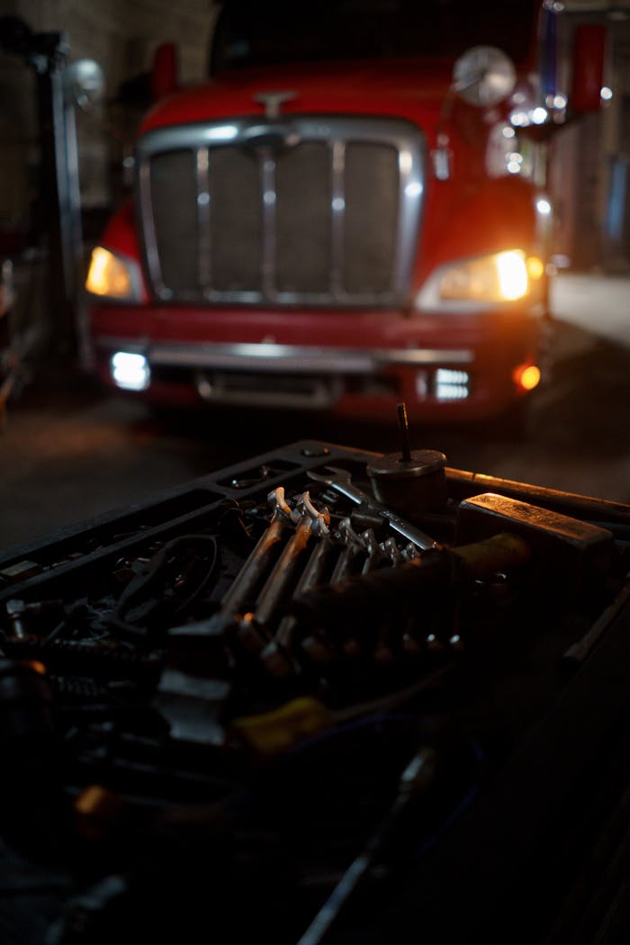 Mechanical Hand Tools in a Garage